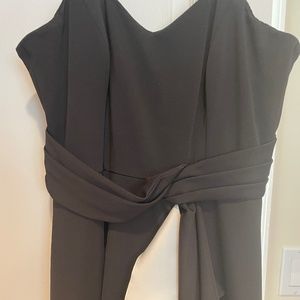 Badgley Mischka, gown  black and White size 14